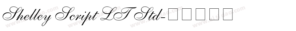 Shelley Script LT Std字体转换